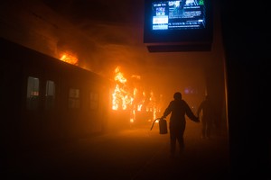 Cape Town Train Station Protest