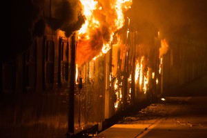 Cape Town Train Station Protest