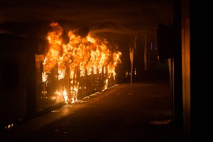 Cape Town Train Station Protest