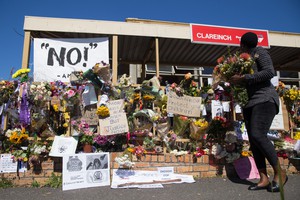 Makeshift Memorial for Uyinene Mrwetyana