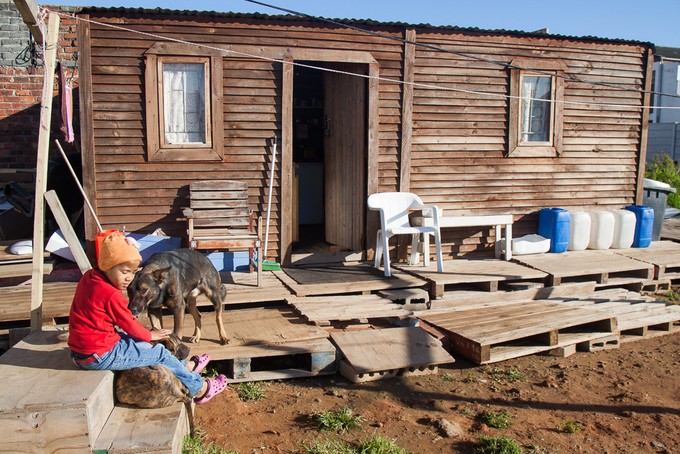 Photo of a wooden shack