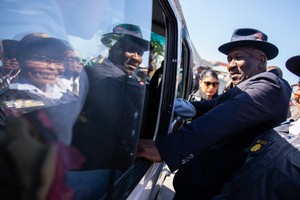 Bheki Cele Walkaround in Lavender Hill