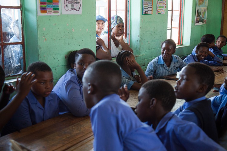 Photo of school classroom