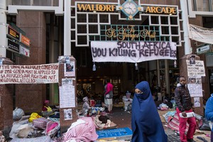 Refugees Camp Outside the UNHCR