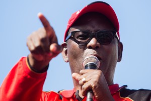 Zwelinzima Vavi attends SAFTU march