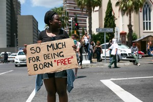 Photo of student protester from November 2015