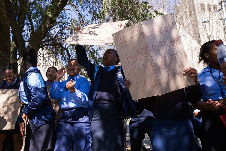 Photo of students protesting