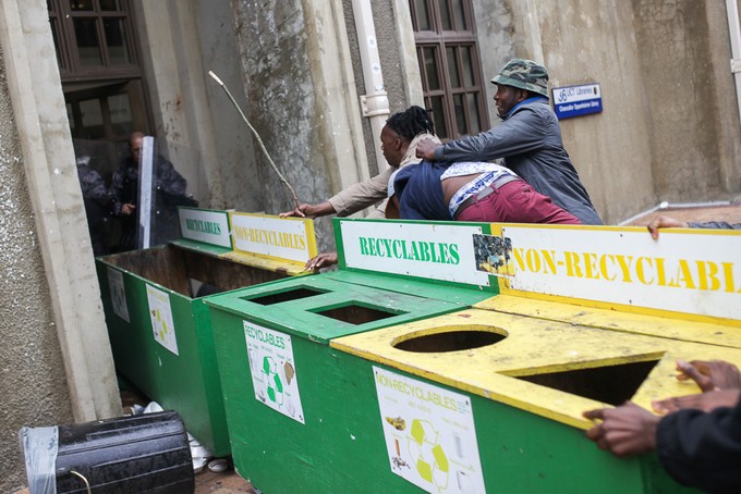 Photo of protest action on UCT