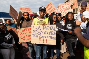 Picket outside SA Metal