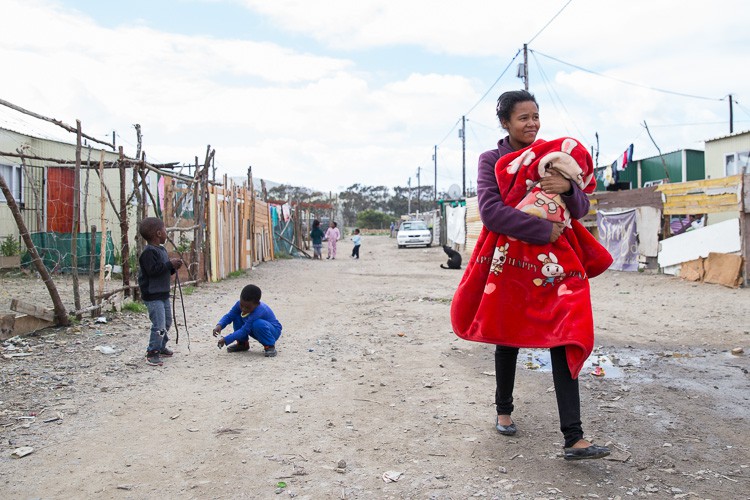 Photo of a woman and child