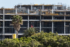 Amazon building construction in Cape Town