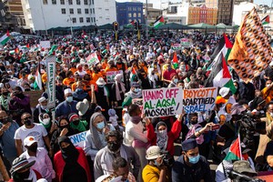 Protest in support of Palestine.