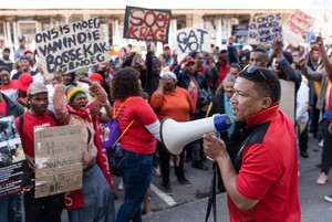 Farm Weokers protest in Robertson