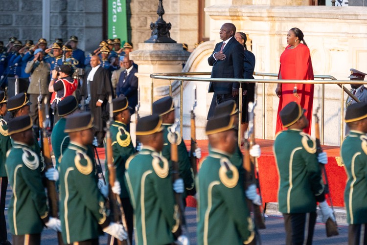 President Cyril Ramaphosa attends the 2025 State of the Nation Address (SONA) at City Hall in Cape Town, South Africa. - Ashraf Hendricks