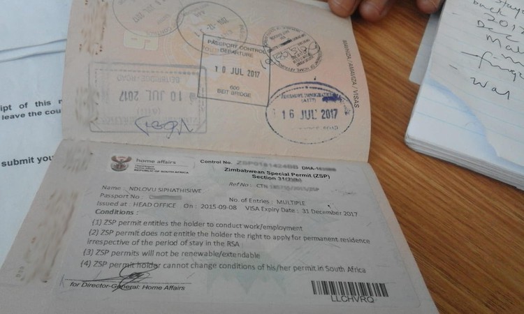 Photo of a passport