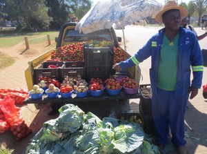 Photo of fruit and vegetable seller