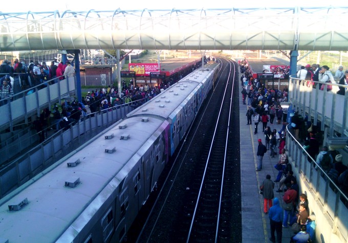 Photo of a train station