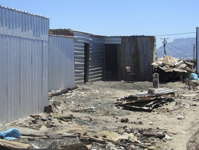 Photo of shacks