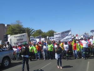 Photo of marchers