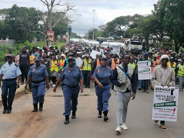 Photo of a protest march