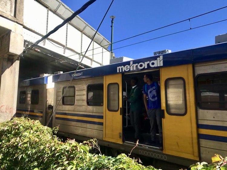 Photo of train with doors open