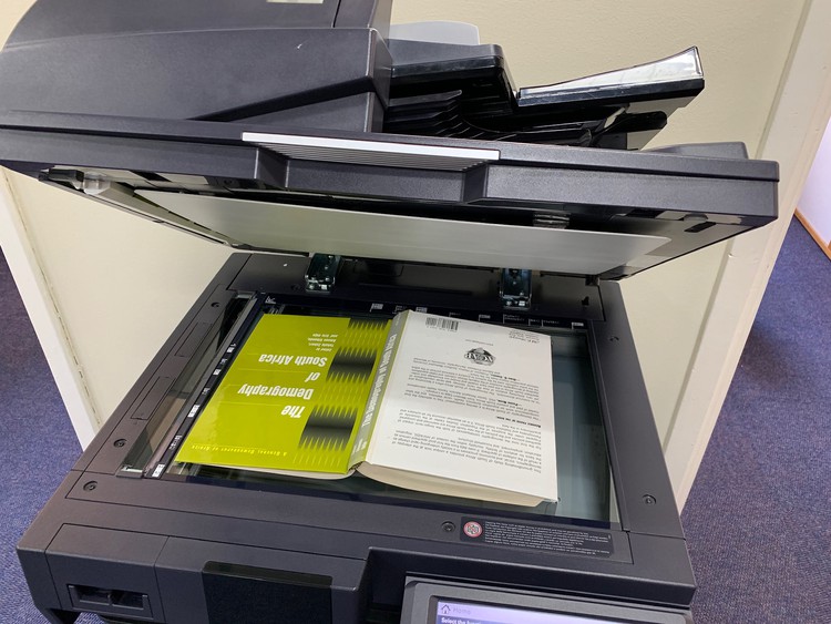 Photo of a photocopier