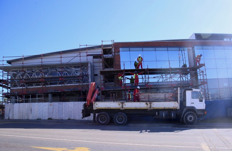 Photo of a building under construction