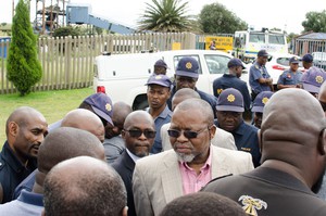 Gwede Mantashe visits Gloria Coal Mine