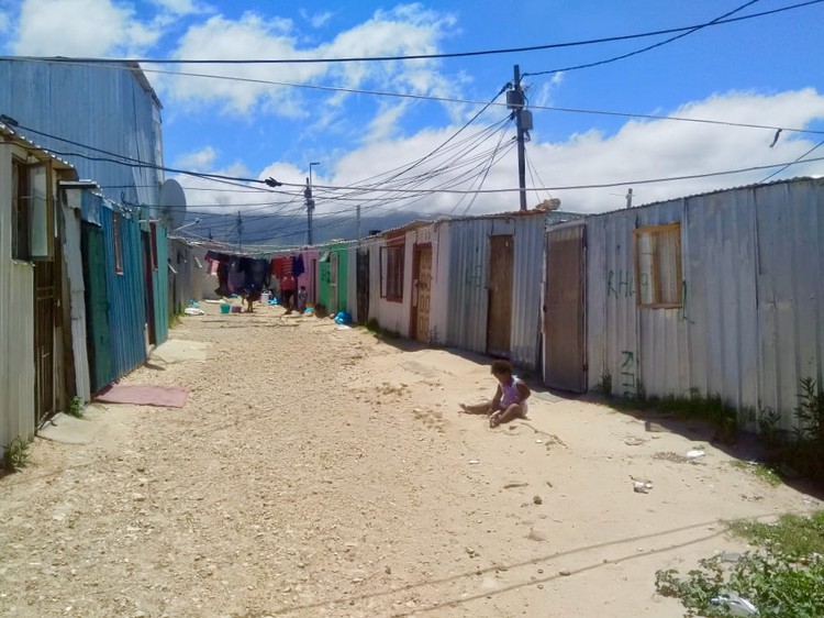 Photo of shacks