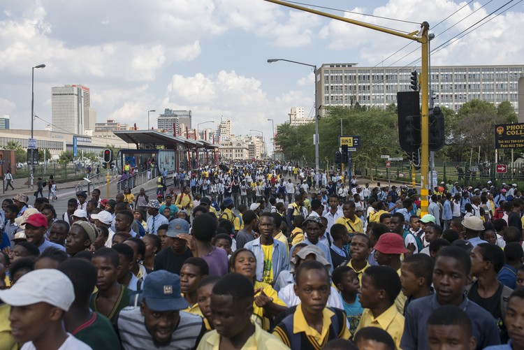 Photo of student protesters