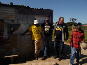 Photo of residents in Endlovini informal settlement in Colchester, near Port Elizabeth