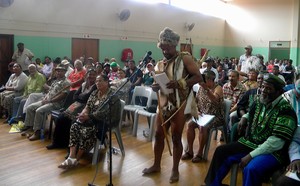 Photo of a hall full of people