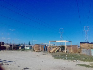 Photo of shacks