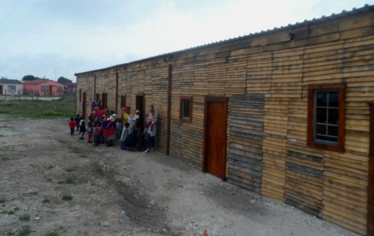 Photo of a wooden building