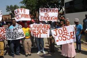 Photo of people protesting