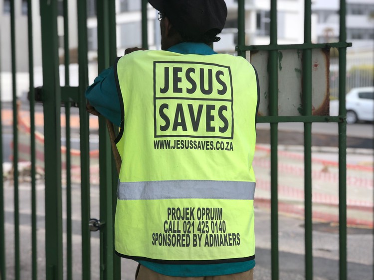 Photo of person working for Jesus Saves programme