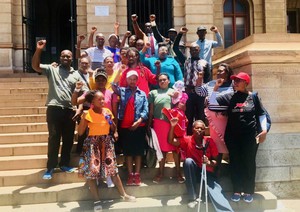 Photo of people on court steps