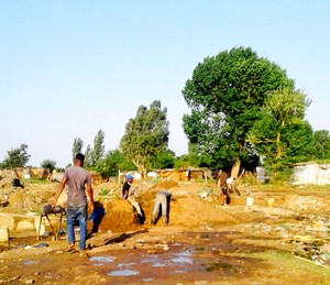 Photo of illegal gold operation