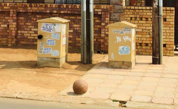 Photo of electricity boxes