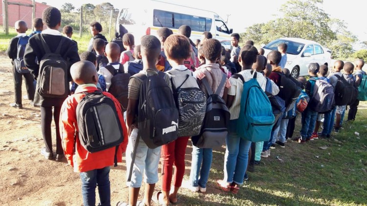 Photo of learners picketing