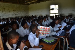 Photo of classroom packed with students