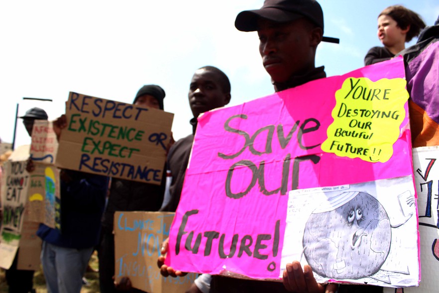 Photo of climate change protest