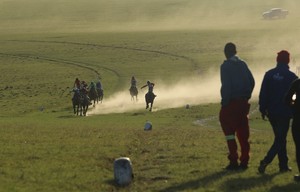 Photo of horse race