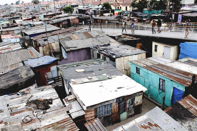 Photo of shacks