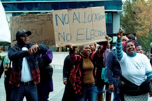 Photo of Mfuleni marchers in city centre