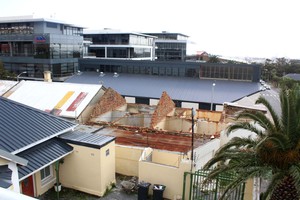 Photo of old and new buildings in Woodstock