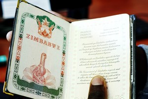 Photo of a Zimbabwean passport