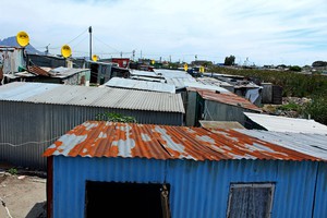 Photo of shacks