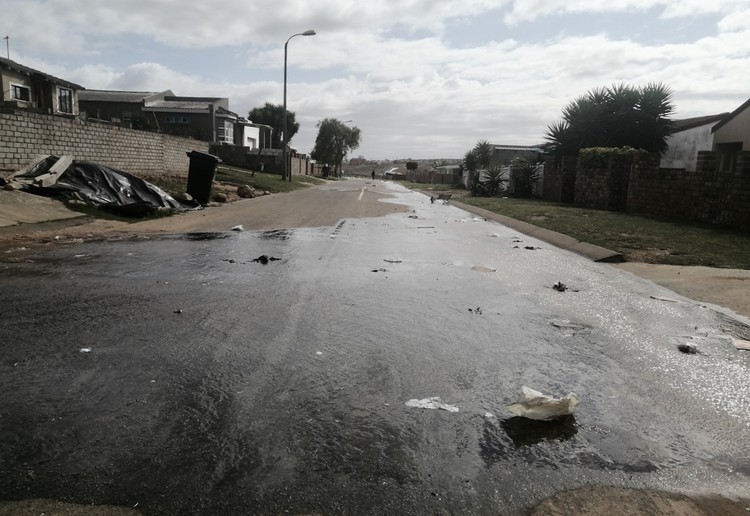 Photo of a flooded street