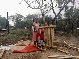 Photo of a woman and child